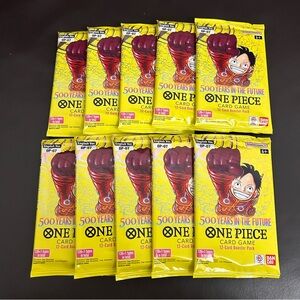 One Piece Op-07 500 Years In The Future Single Card Packs Lot of 10 SEALED